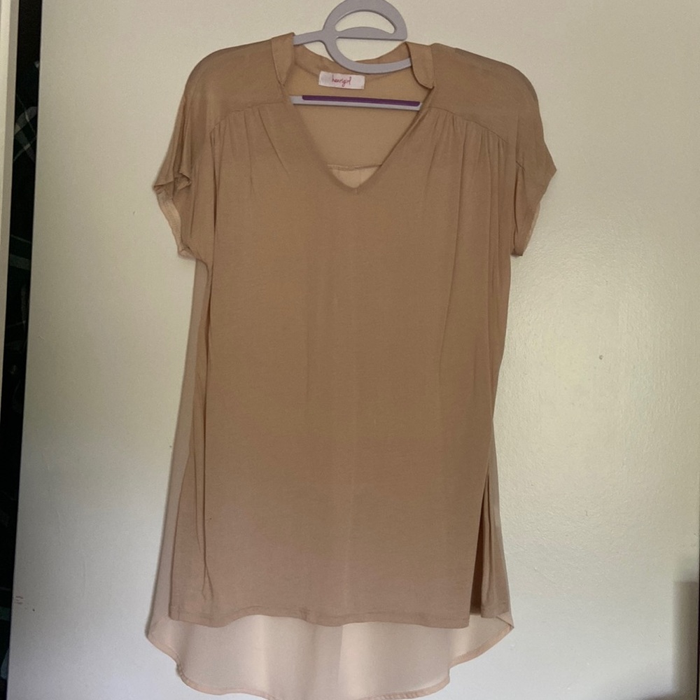 Henrigirl mixed media tunic top